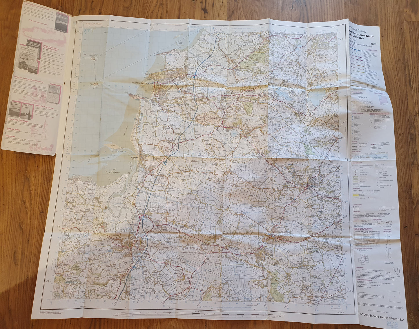 Ordnance Survey Landranger Map- Western-super- Mare & Bridgewater Area (Sheet 182)
