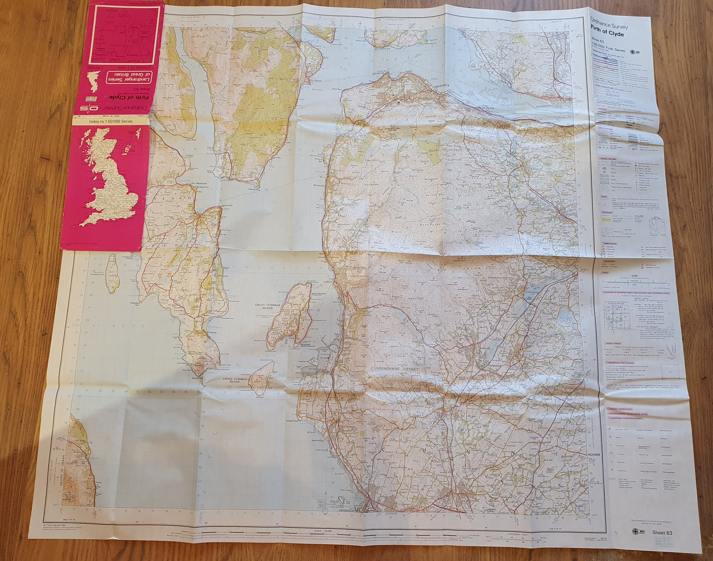 Ordnance Survey Landranger Map - Firth of Clyde (Sheet 63)