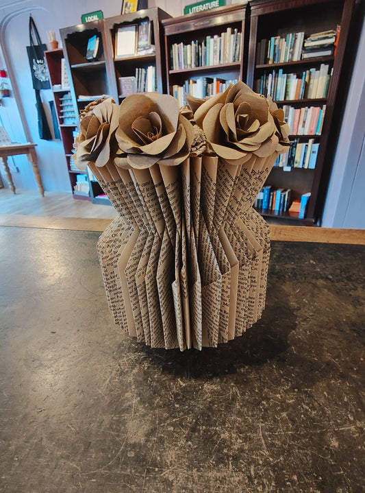Large Book Art Vase (collection Only)