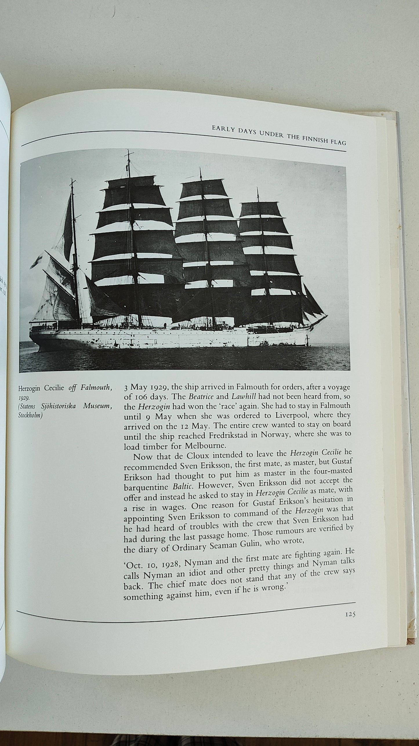 Herzogin Cecilie The Life and Times of a Four-Masted Barque by Basil Greenhill (1991)