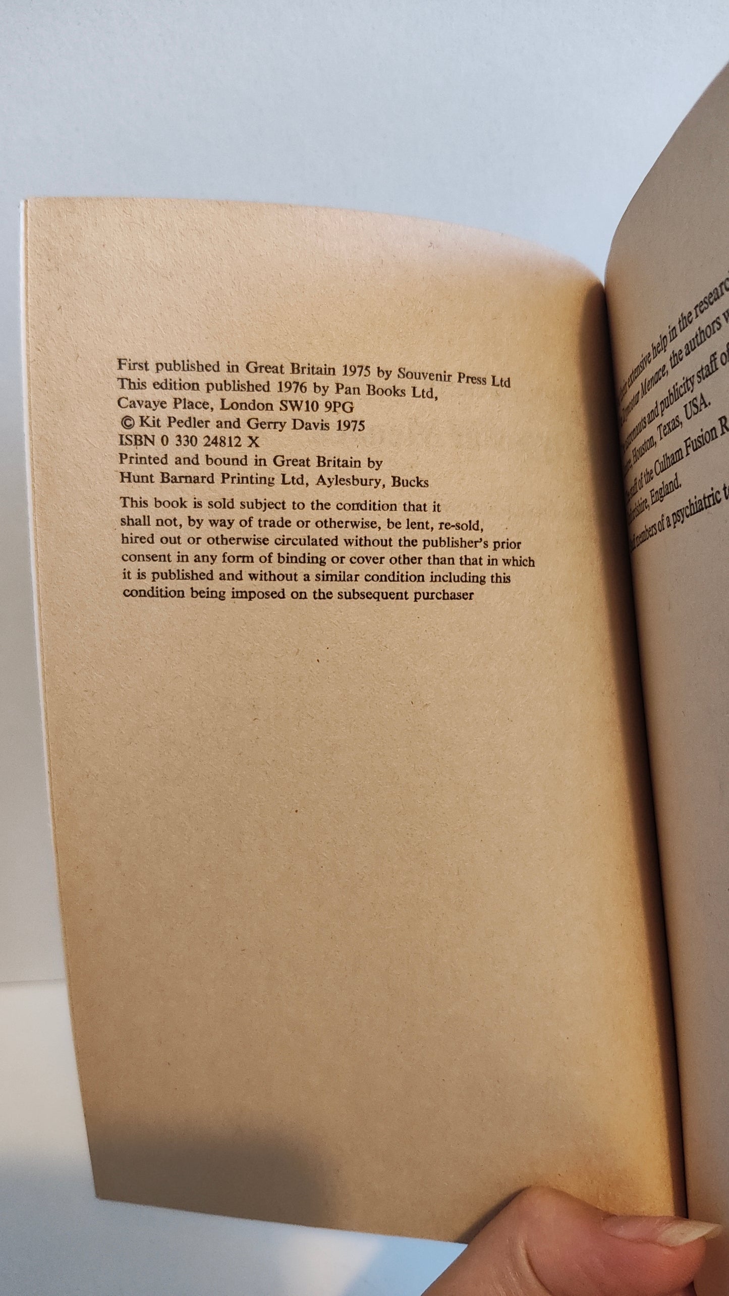 The Dynostar Menace by Kit Pedler and Gerry Davis (1976)