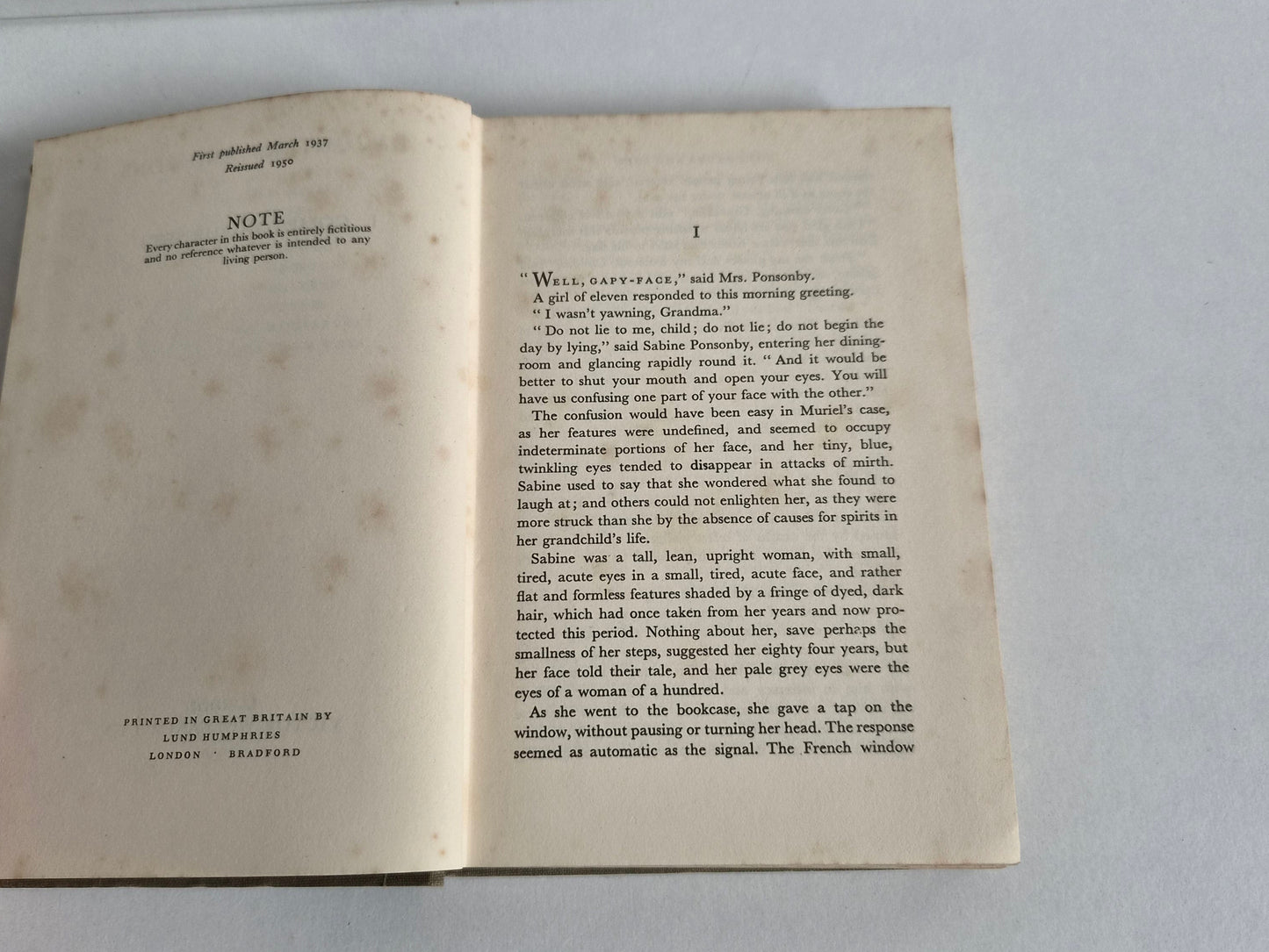 Daughters and Sons by I Compton-Burnett (1950)