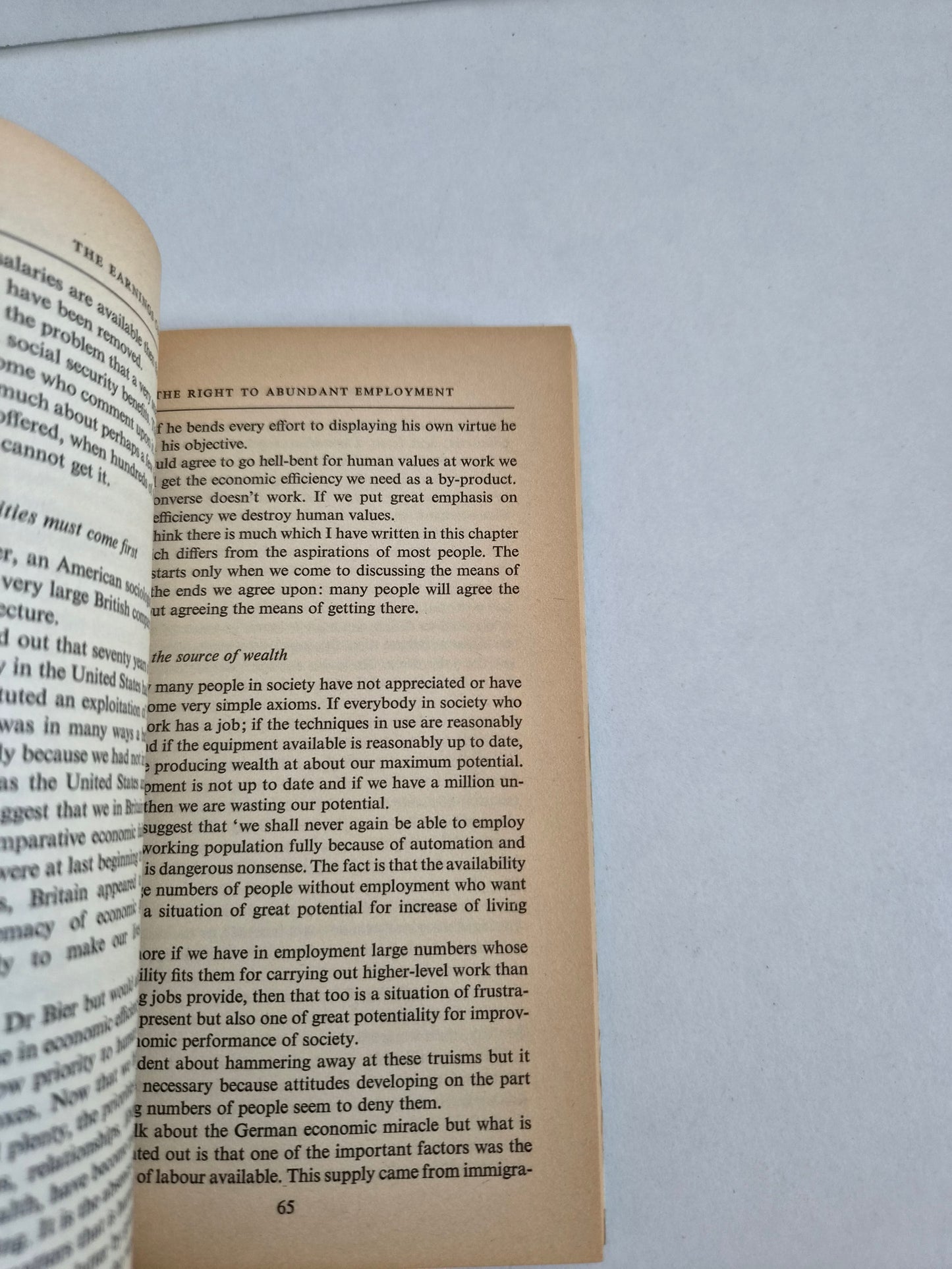 The Earnings Conflict by Wilfred Brown (1973)