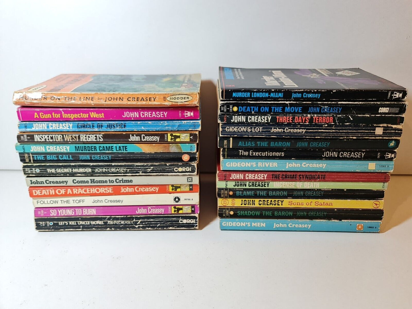 Bundle of 25 John Creasey Books - Paperback - Blame the Baron / Secret Murder...