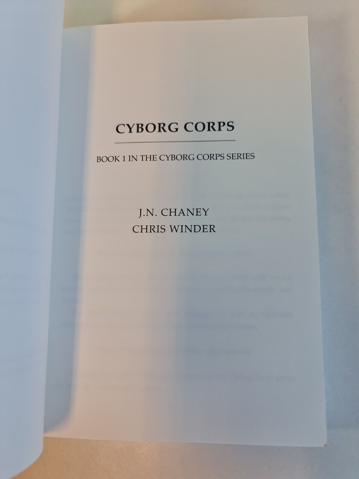 Cyborg Corps by J N Chaney (2020)
