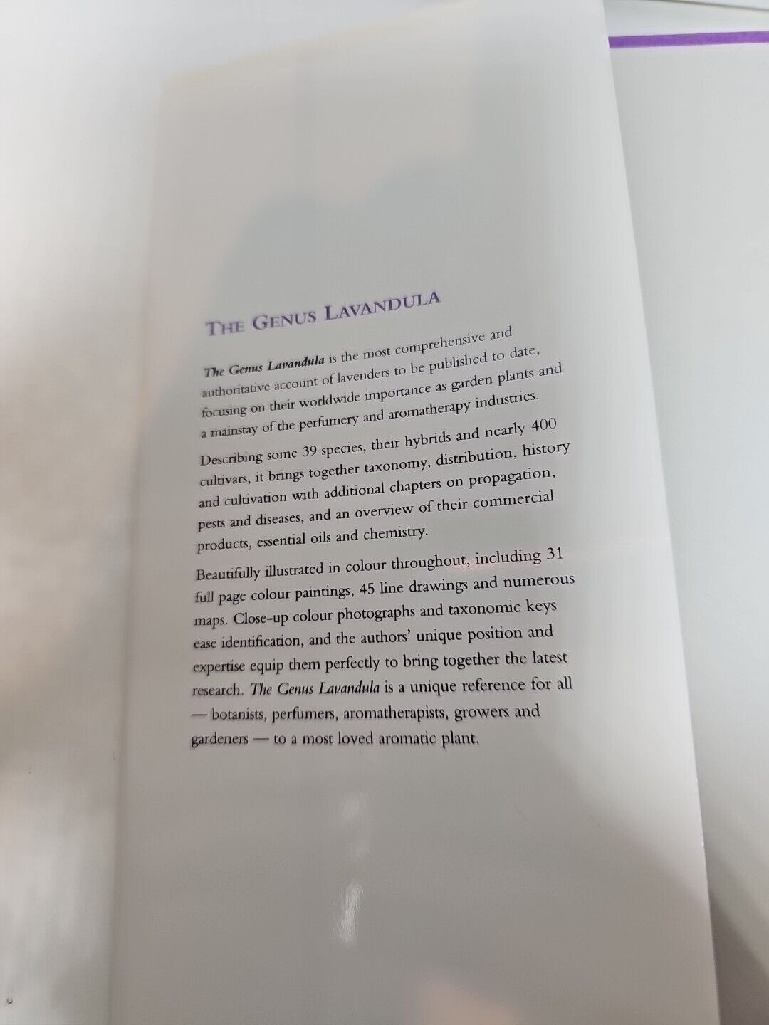 The Genus Lavandula by Tim Upson (2004)