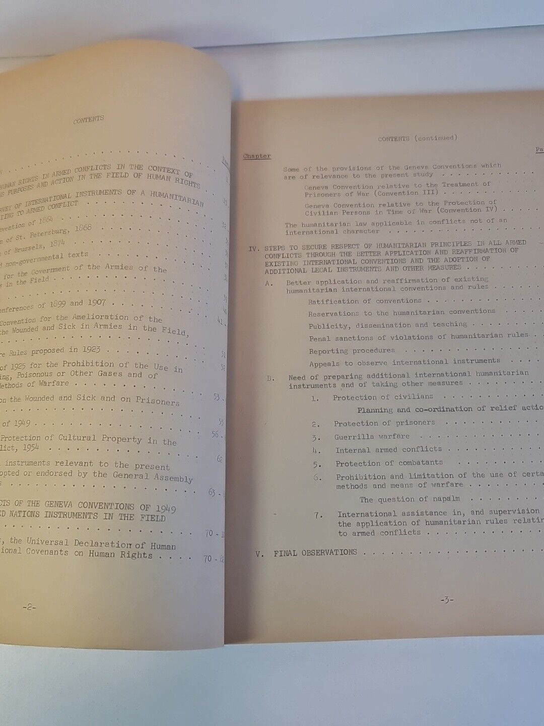 UN General Assembly A/7720 - Respect for Human Rights in Armed.. - 20 Nov 1969