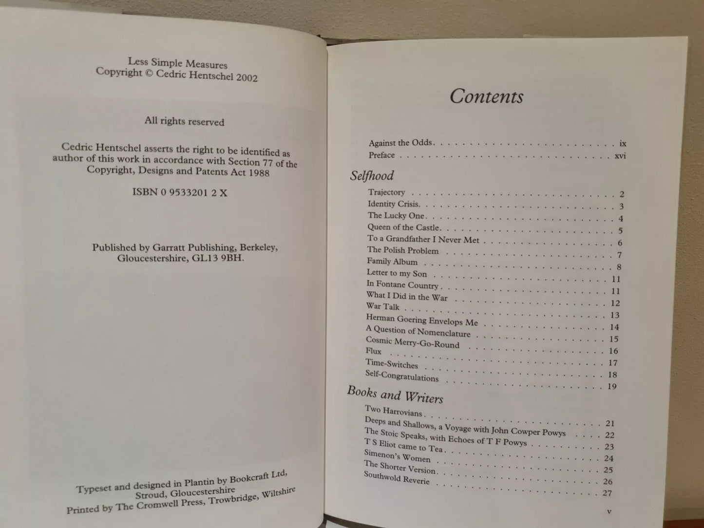 Less Simple Measures by Cedric Hentschel (2002)