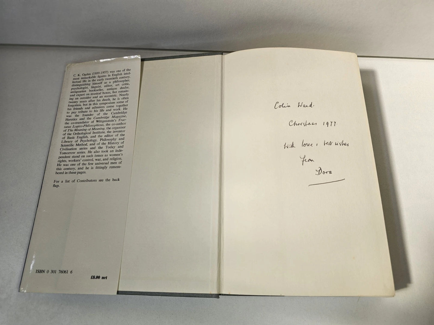 C.K.Ogden: A Collective Memoir by Empson (1977)