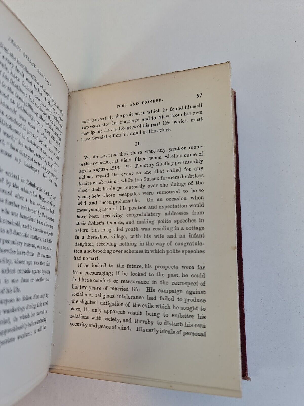 Percy Bysshe Shelley: Poet & Pioneer; Biographical Study by Henry Salt (1896)