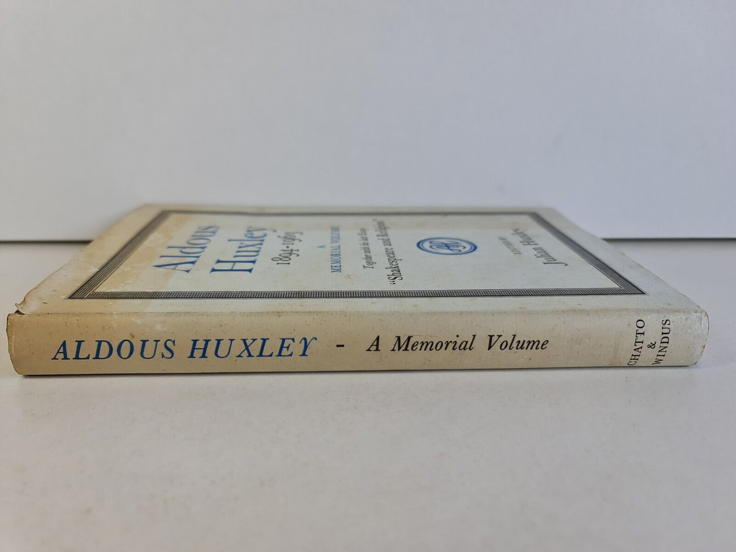 Aldous Huxley, 1894-1963: A Memorial Volume by Julian Huxley (1965)