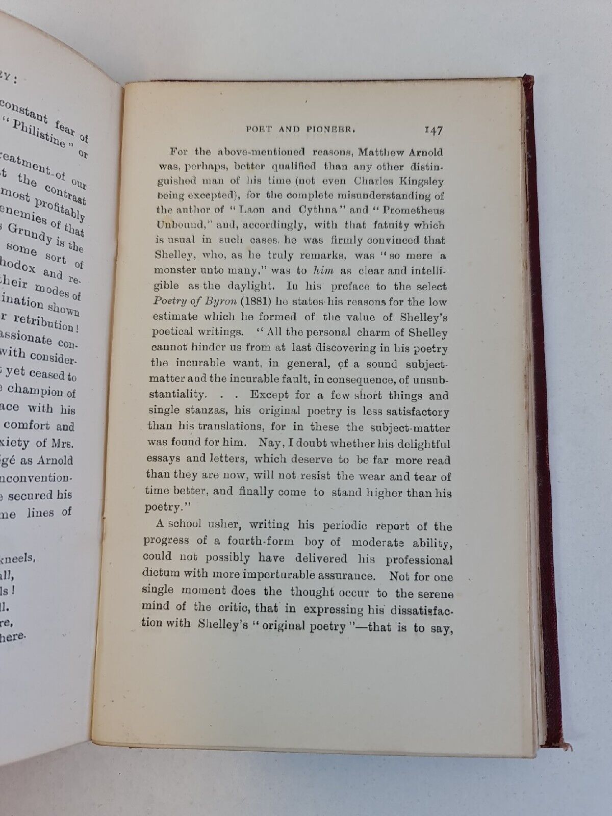 Percy Bysshe Shelley: Poet & Pioneer; Biographical Study by Henry Salt (1896)