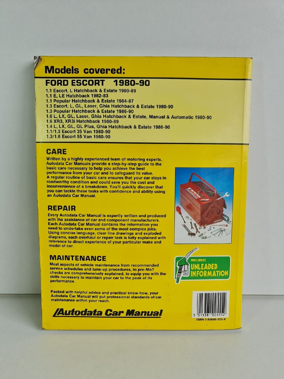 Ford Escort 1980-89 Care Repair Maintenance Manual - Autodata