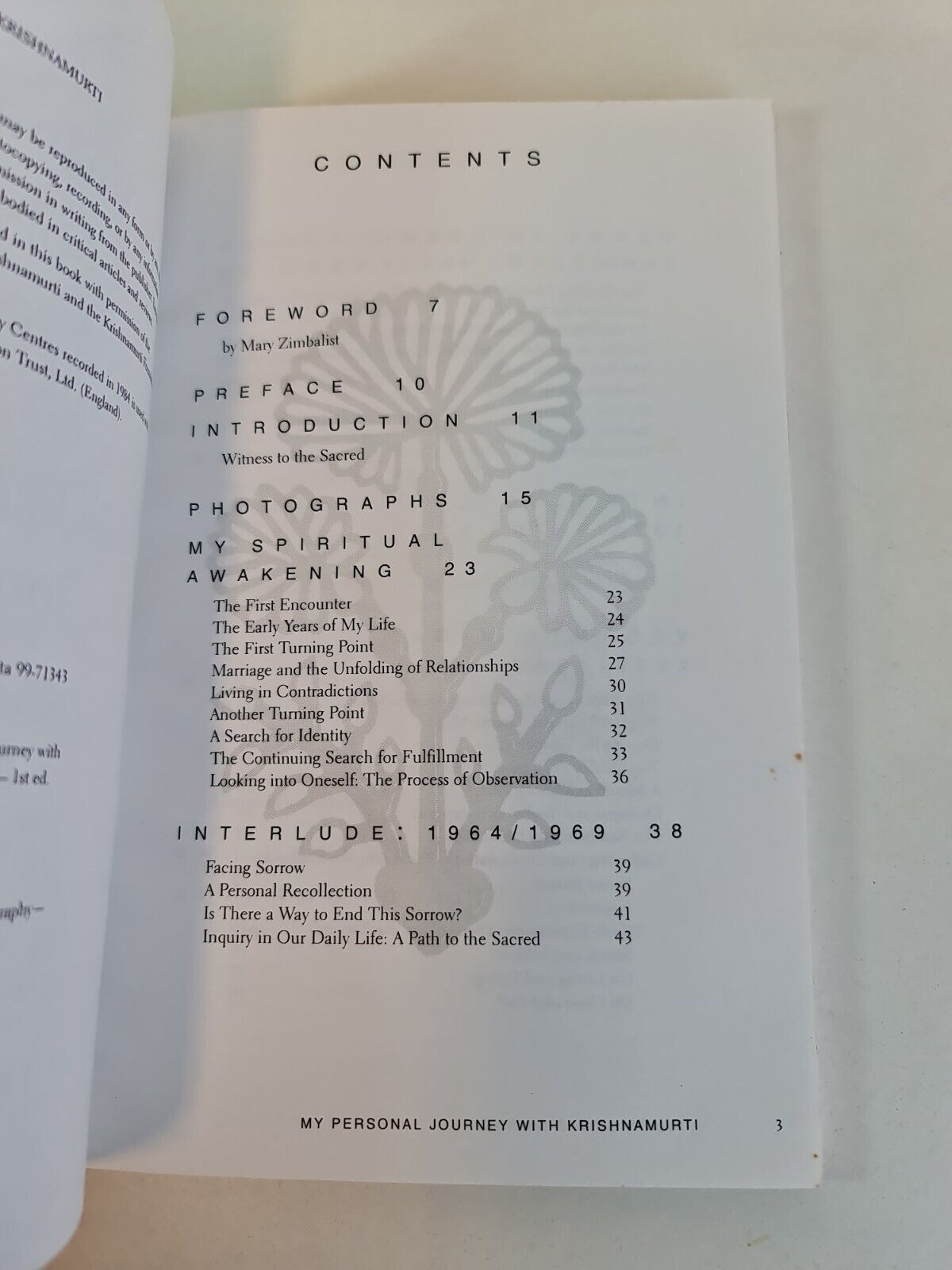A Vision of the Sacred: My Personal Journey With Krishnamurti by Sunanda Patwardhan (2000)
