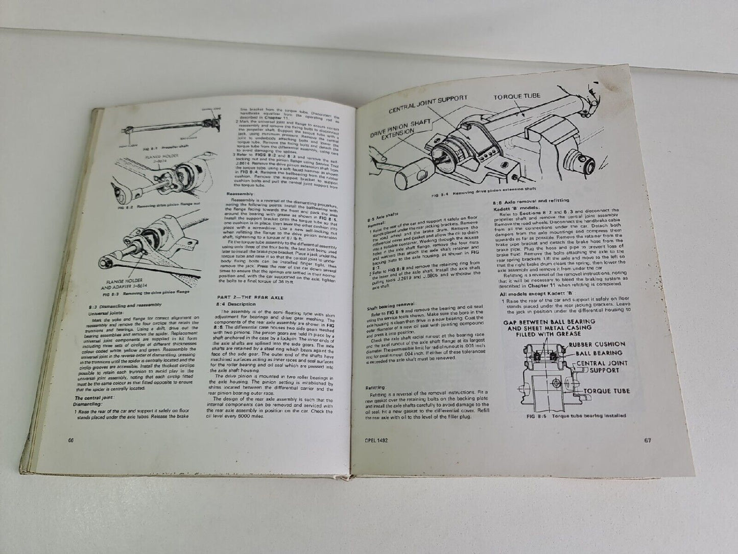 Opel Kadett, Olympia 1492cc, 1698cc, 1897cc 1967-73 - Owners Workshop Manual