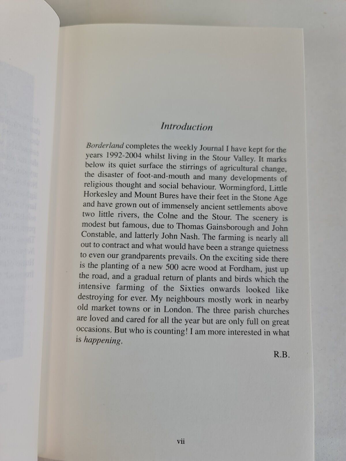 SIGNED Borderland: v.3 by Ronald Blythe (2005)