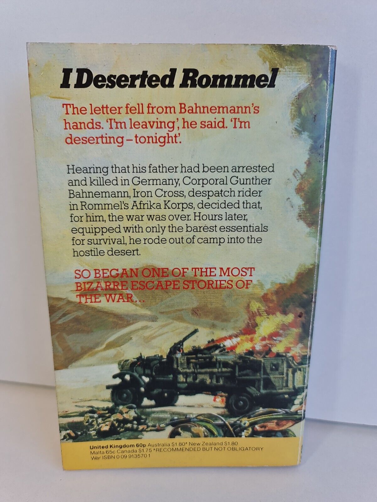 I Deserted Rommel by Gunther Bahnemann (1976)