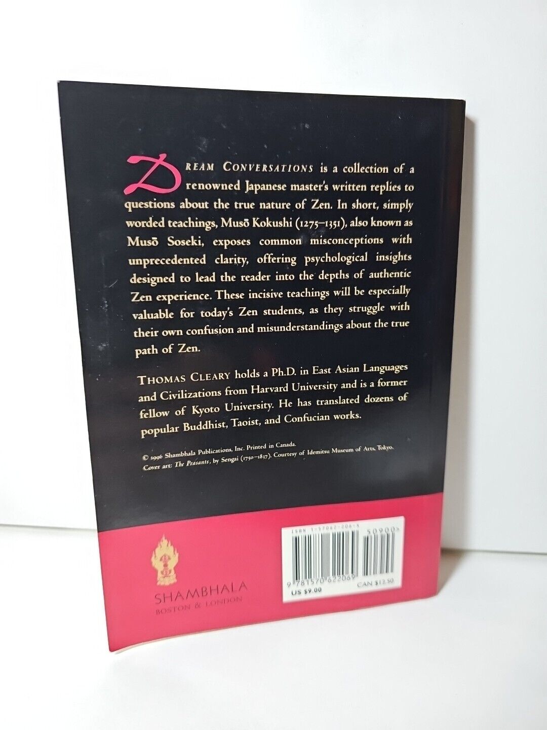 Dream conversations: On Buddhism and Zen by Muso Kokushi (1996)