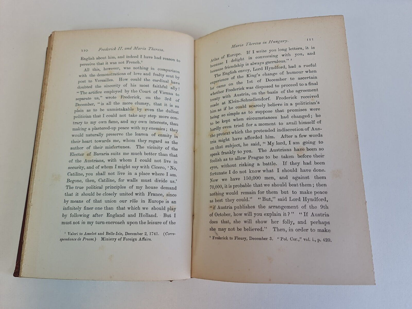 Frederick The Second & Maria Theresa from Hitherto.. Vol 2 by Broglie (1883)