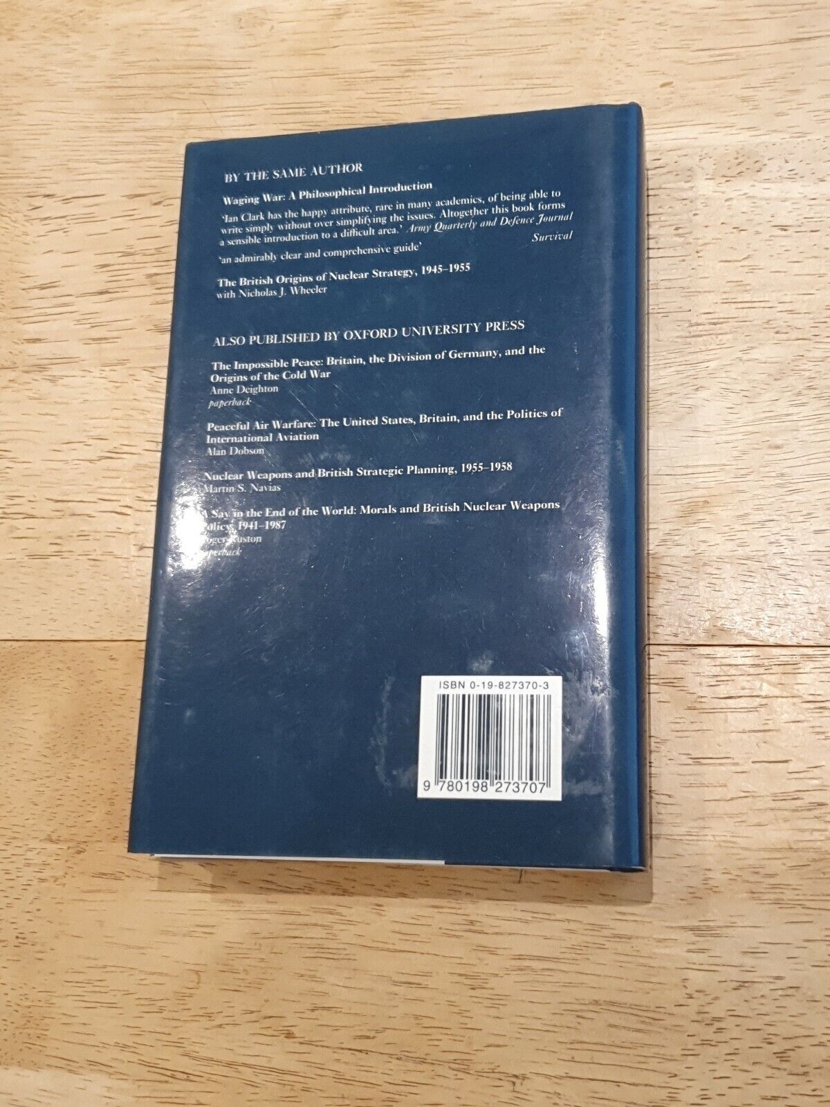 SIGNED Nuclear Diplomacy & the Special Relationship Ian Clark (1994)