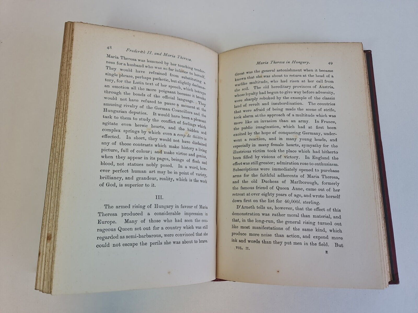 Frederick The Second & Maria Theresa from Hitherto.. Vol 2 by Broglie (1883)