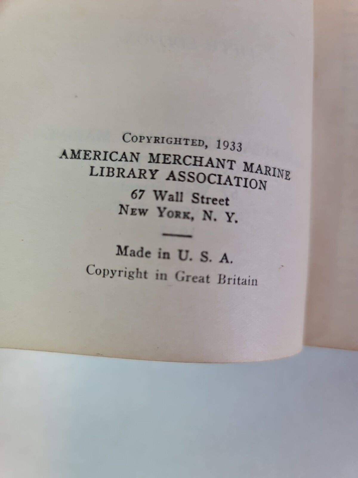 The Seamen's Handbook for Shore Leave by Mrs H. Howard (1933)