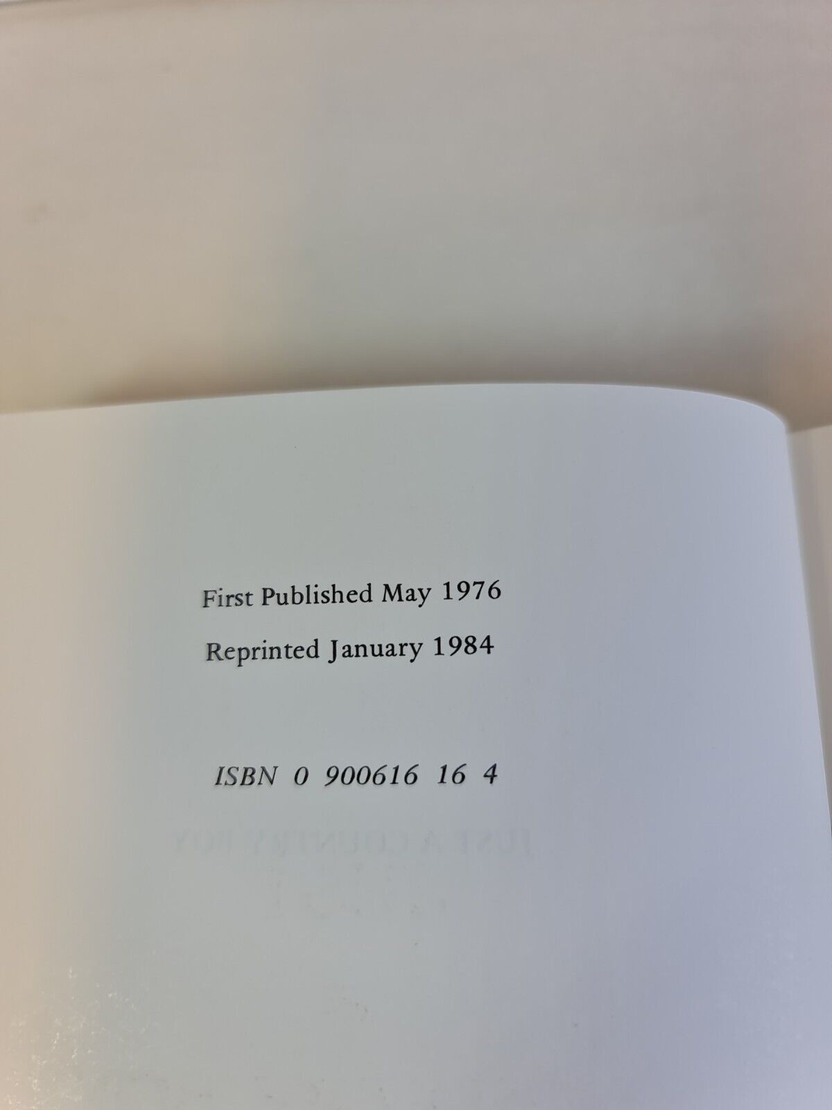 Just A Country Boy by Frederick Wigby (1984)