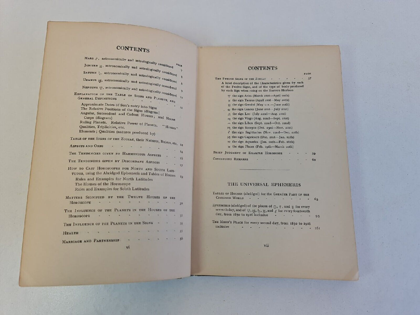 Compendium of Natal Astrology & Universal Ephemeris by Herbert Waite