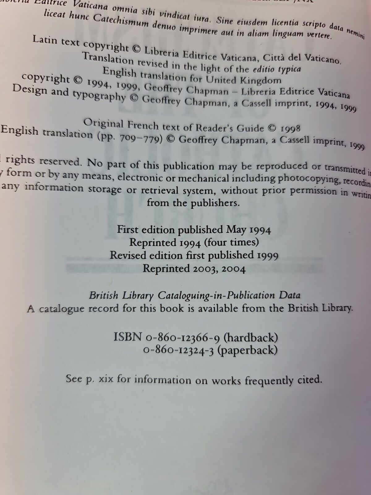Catechism of the Catholic Church by The Vatican (2004)