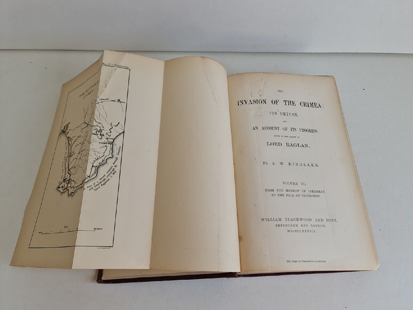 The Invasion of Crimea: Its Origin.. Vol 1-7 by AW Kinglake (1874-87)