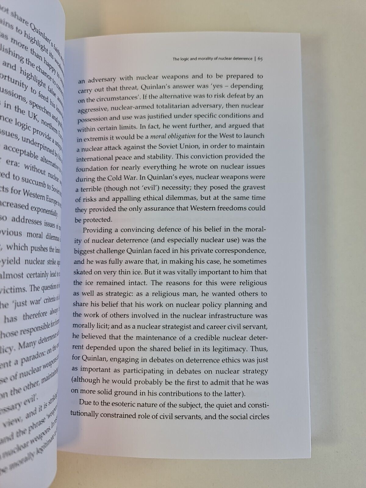 On Nuclear Deterrence: The Correspondence of Sir Michael Quinlan (2011)