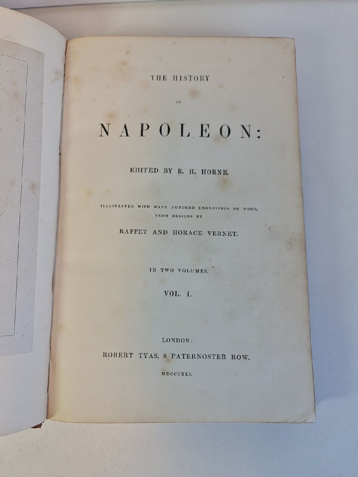 The History of Napoleon Vol 1 by Horne (1841)