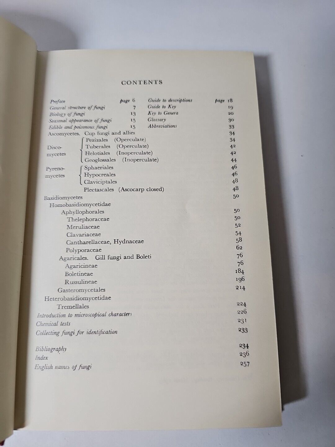 Collins Guide to Mushrooms & Toadstools by Morten Lange (1963)