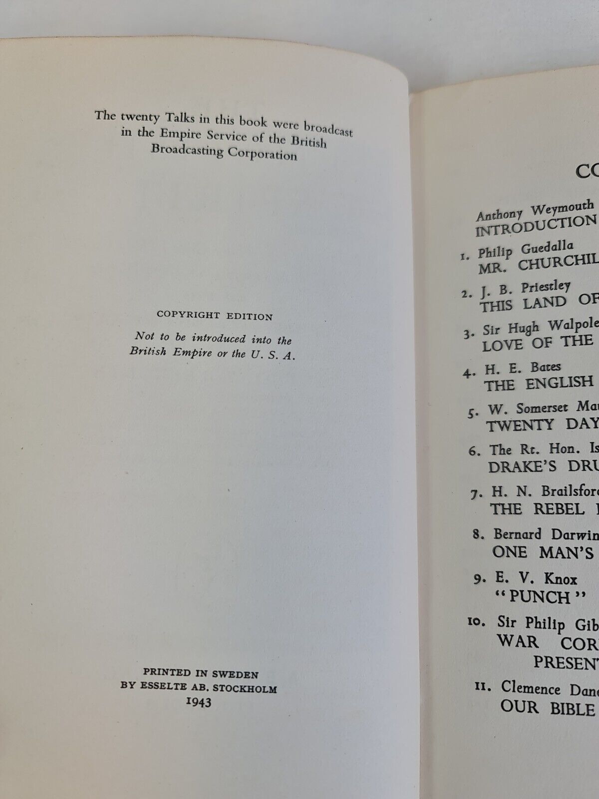 The English Spirit by J B Priestley (1943)