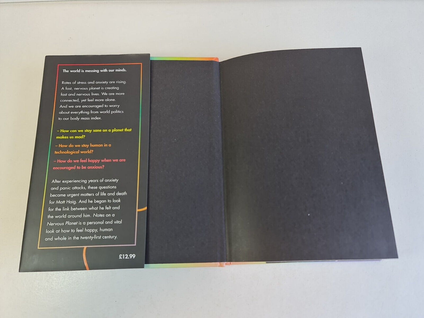 SIGNED - Notes on a Nervous Planet by Matt Haig (2018)