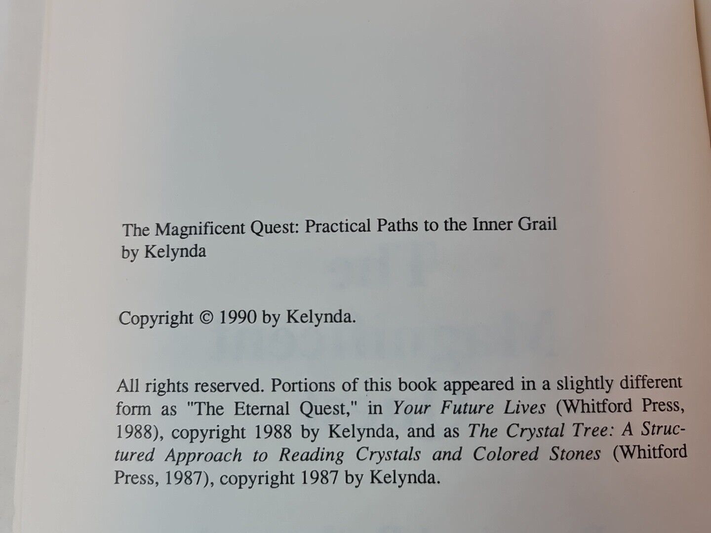 The Magnificent Quest by Kelynda (1997)