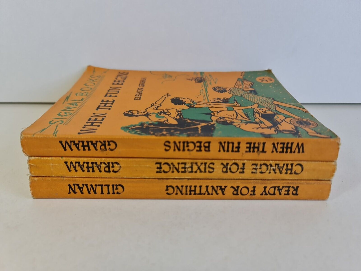 3x Vintage Eleanor Graham Signal Paperback Books - Change for Sixpence, etc