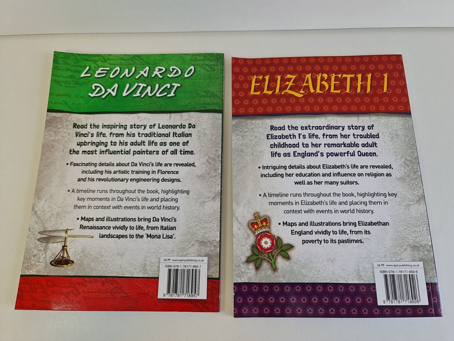 Bundle 10x Educational Biography of Famous Peeople - Caeser, Newton, Danghi, etc