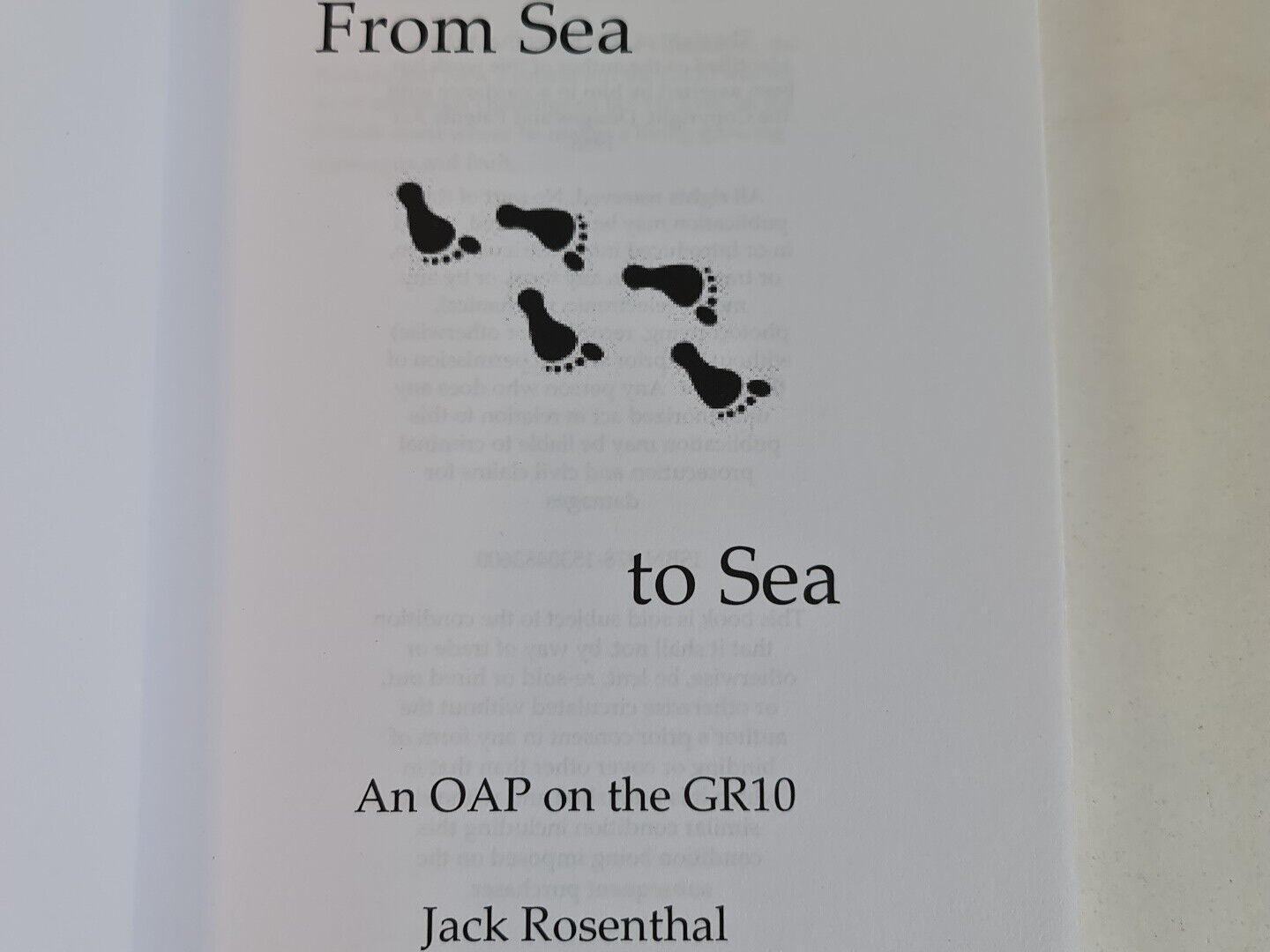 From Sea to Sea: An OAP on the GR10 by Jack Rosenthal (2016)