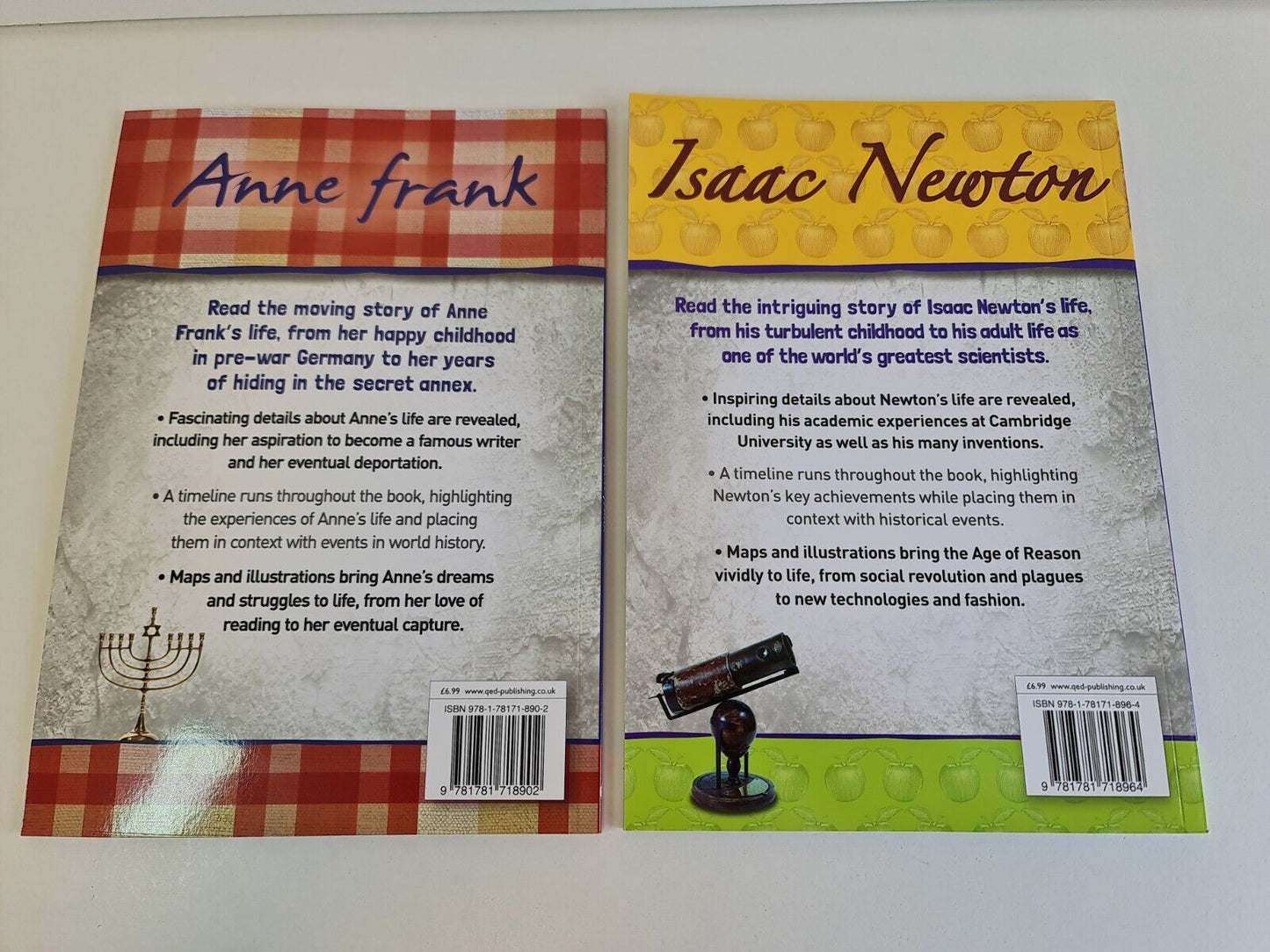 Bundle 10x Educational Biography of Famous Peeople - Caeser, Newton, Danghi, etc