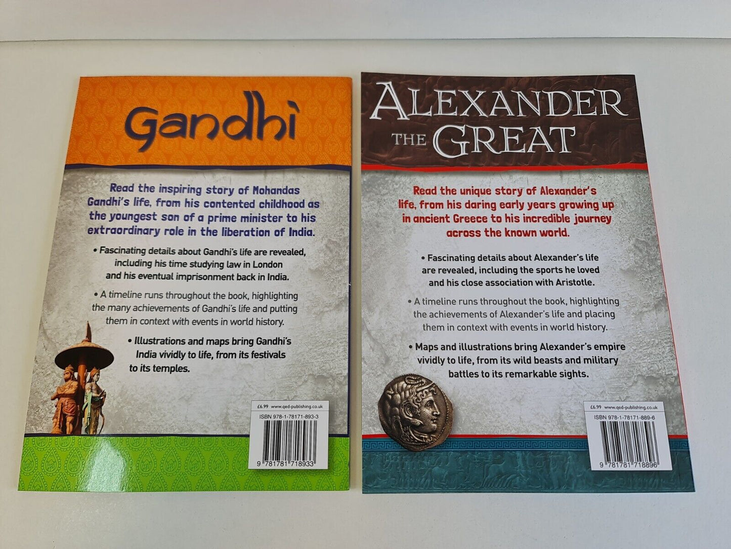 Bundle 10x Educational Biography of Famous Peeople - Caeser, Newton, Danghi, etc
