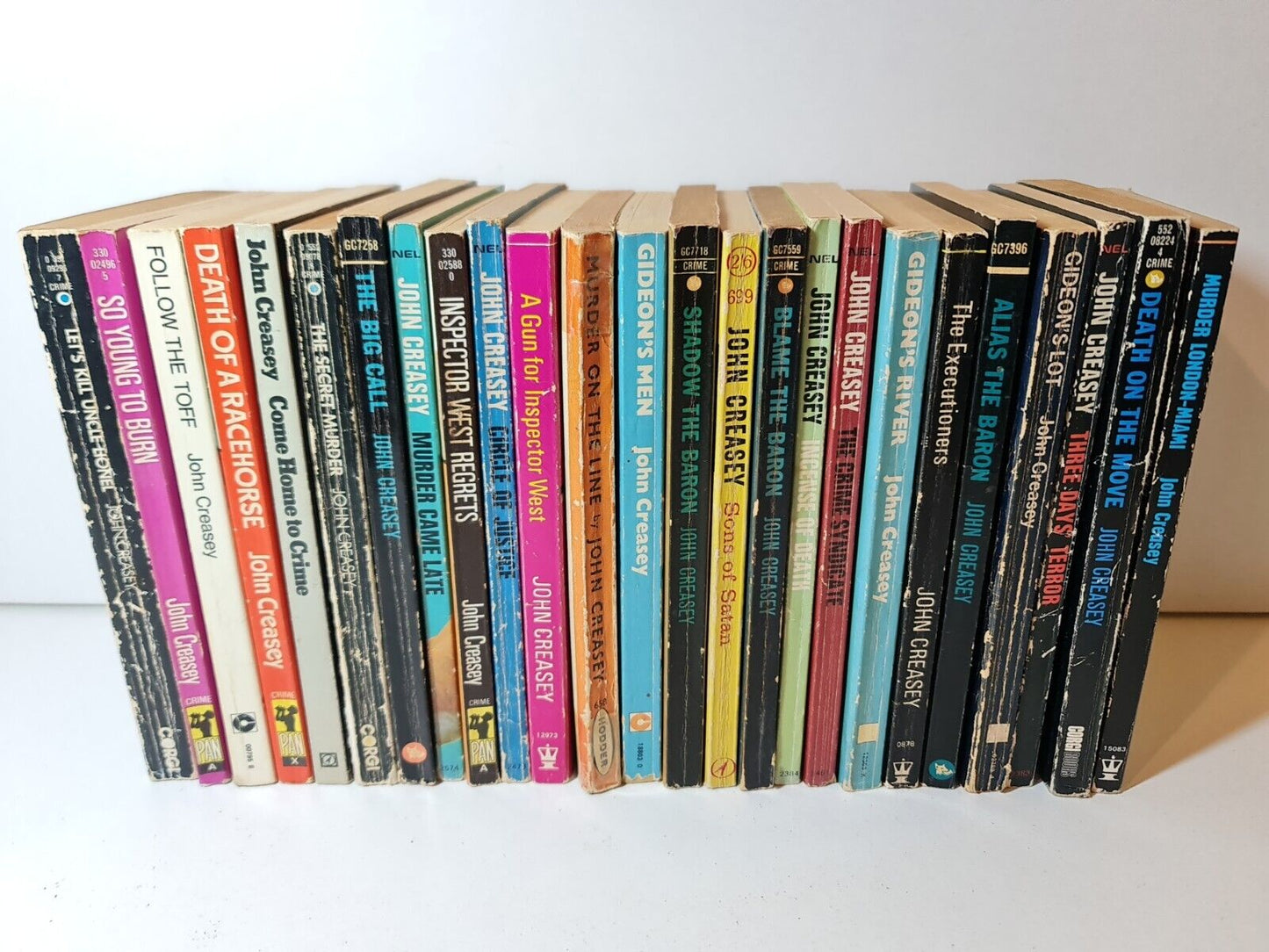 Bundle of 25 John Creasey Books - Paperback - Blame the Baron / Secret Murder...