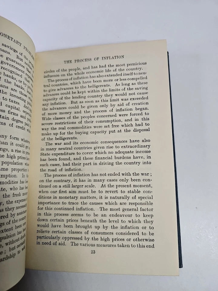 The World's Monetary Problems by Gustav Cassel (1921 - 1st Ed.)