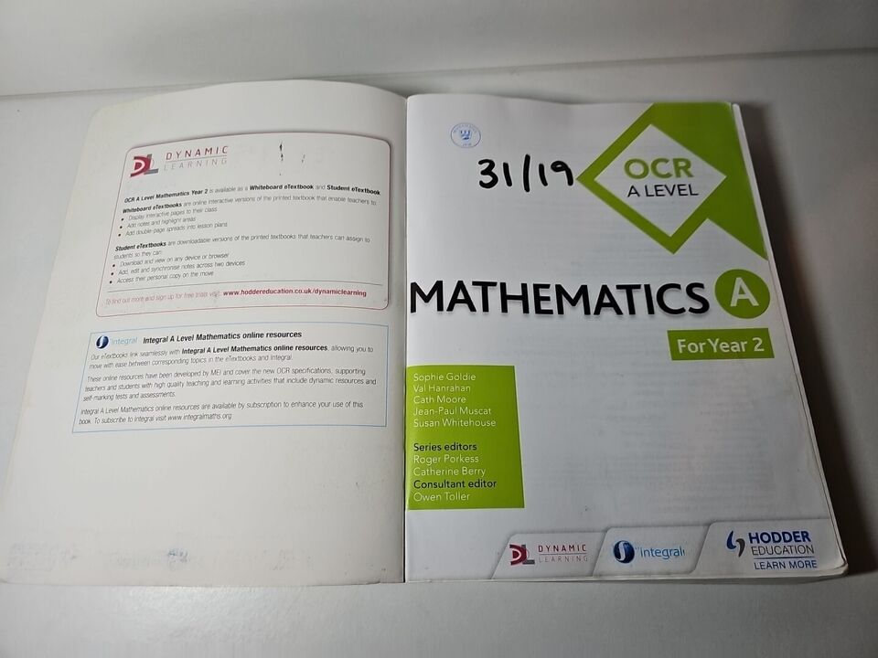 OCR A Level Mathematics Year 2 by Susan Whitehouse (2018)