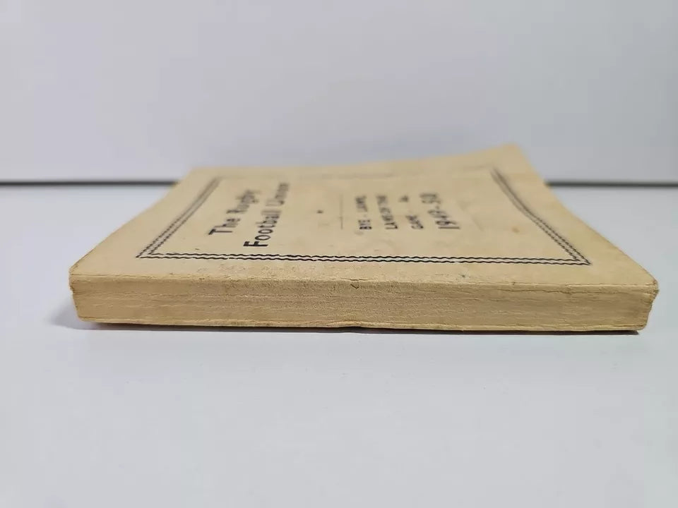 The Rugby Football Union: Bye-Laws And Laws Of The Game. 1949-50