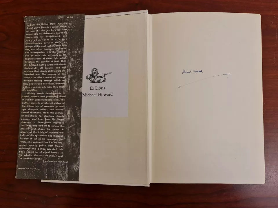 Deterrence, Arms Control and Disarmament by J Singer (1962)