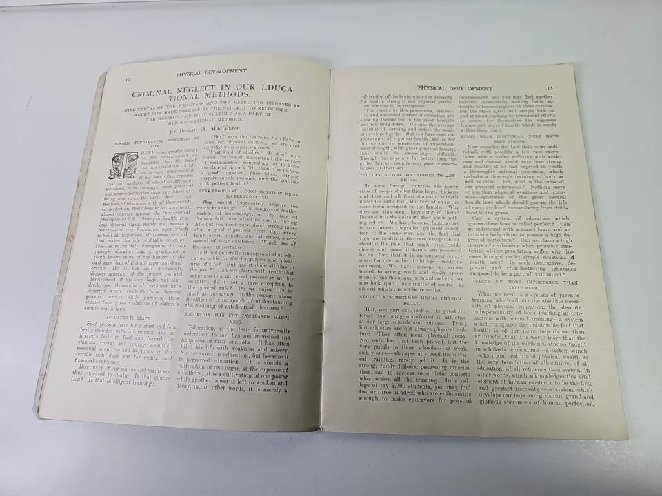 Physical Development Vol 2, October 1901 - Vintage Fitness Booklet