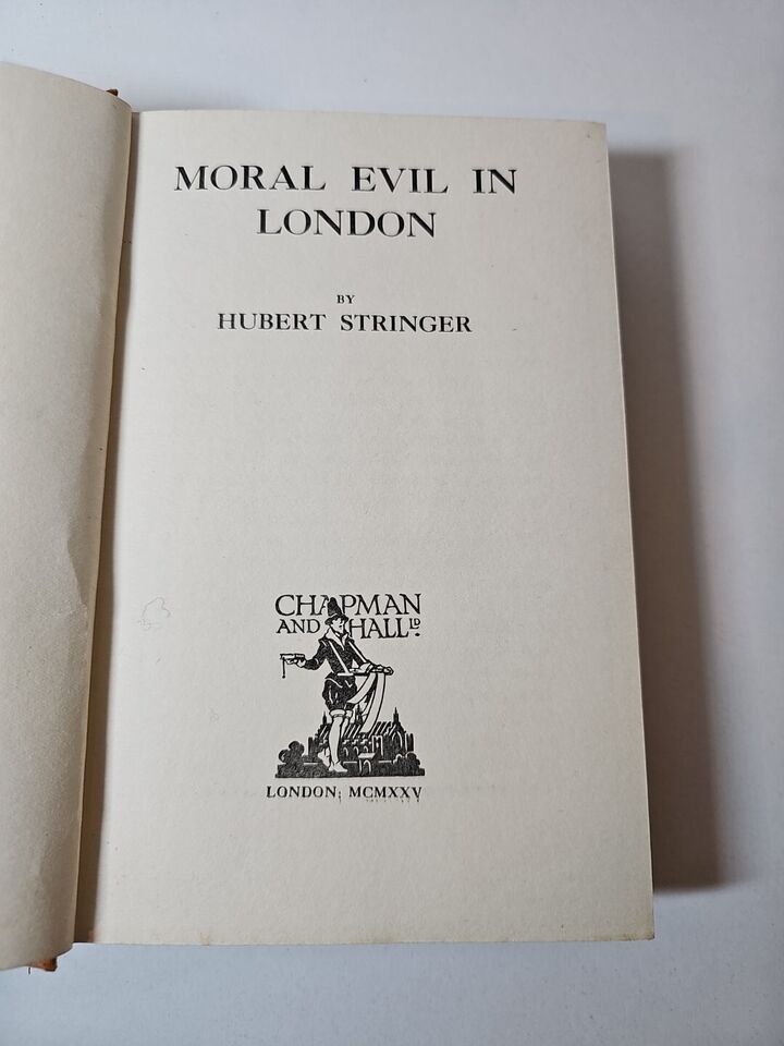 Moral Evil In London by Hubert Stringer (1925)