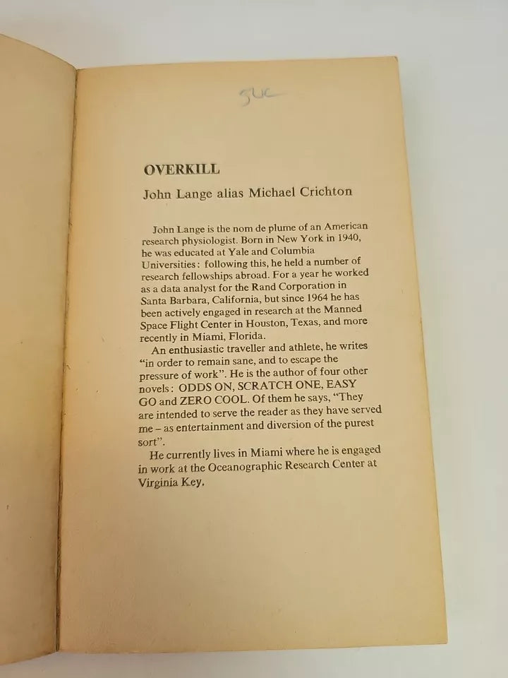 Overkill by John Lange (1972) Sphere Books