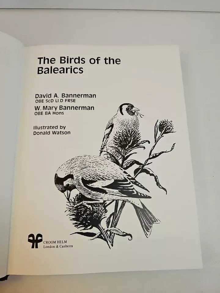 Birds of the Balearics by David Bannerman (1983)